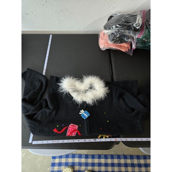 Vintage 2004 Heirloom Collectibles Christmas Sequin Embellished Santa Sweater L - Picture 7 of 13